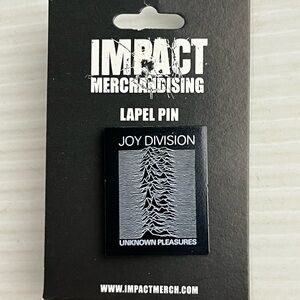 Joy Division Black Lapel Pin